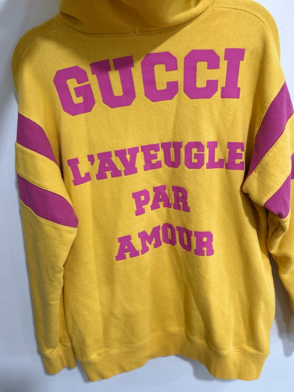 Authentic Gucci “#1921 Snakes Are Nice” Yellow Hoodie Sweatshirt Size M - Picture 9 of 9
